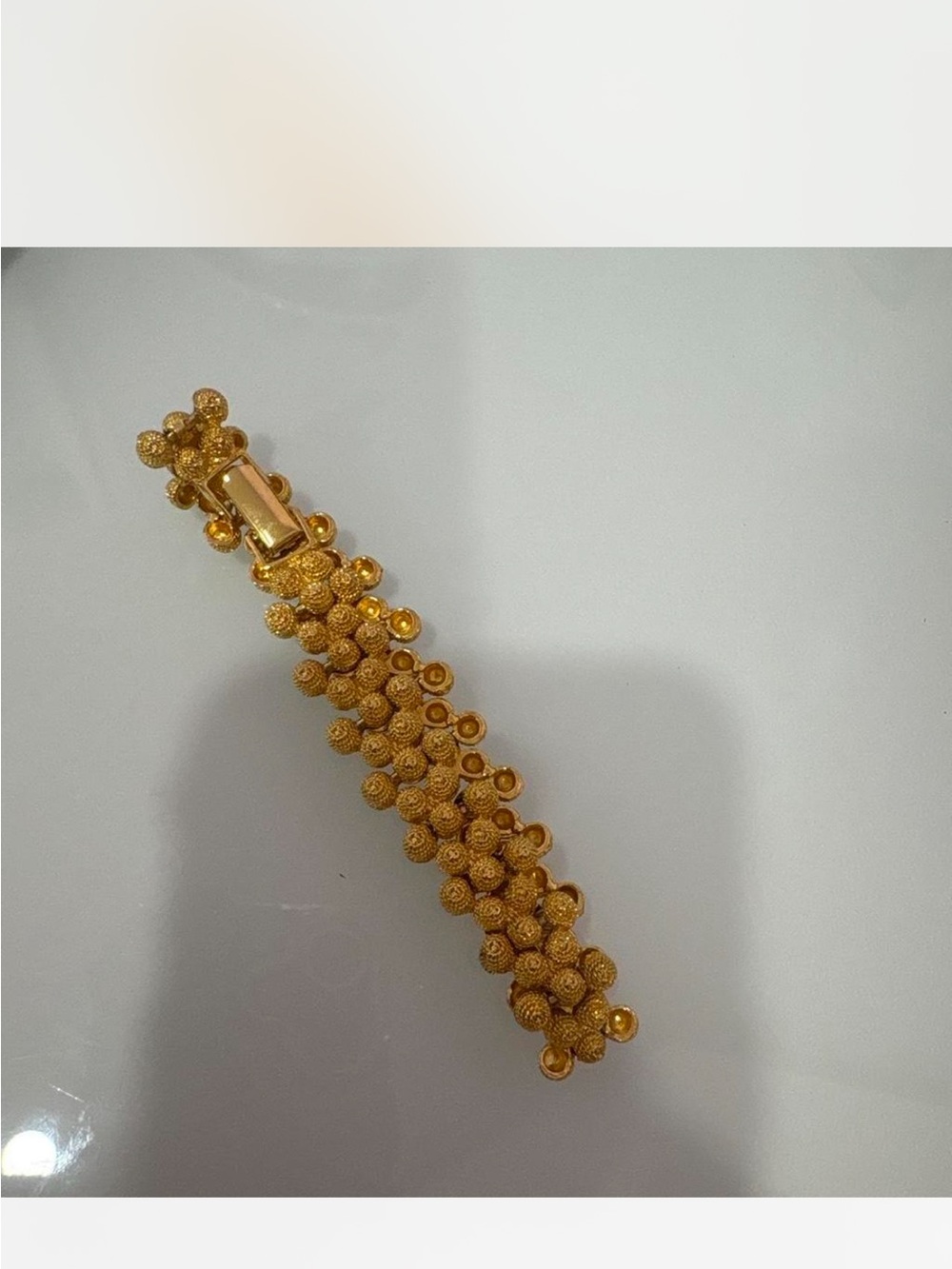 Gold Tone Beaded Cluster Bracelet - Women's Accessory